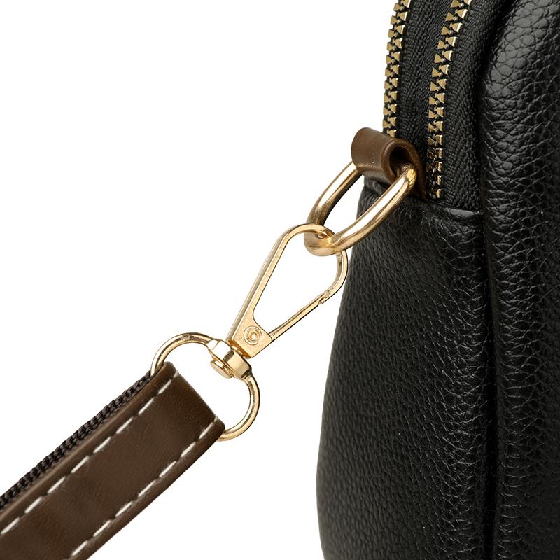 Elegant PU Leather Crossbody Bag with Adjustable Strap and Front Clasp for Daily and Office Use