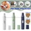 Elektrischer Hunde-Nagelschleifer Tiernagelschere USB Wiederaufladbare Tiernagelschneider Schmerzlos mit Polierscheibe für Kleine/Große Haustiere