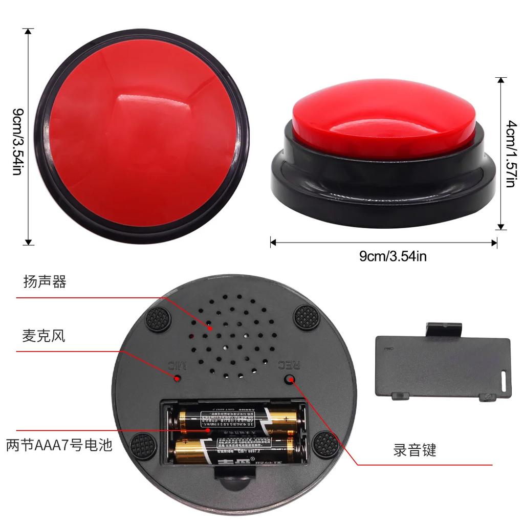 Dog Buttons Talk Interactive Training Supplies Pet Button Recording Cat Communication Button Sound Dog Buttons