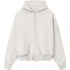 Fear of God Essentials Signature Classic Full Zip Hoodie Oatmeal/Light Heather Unisex Tops Cream 192SP264784F