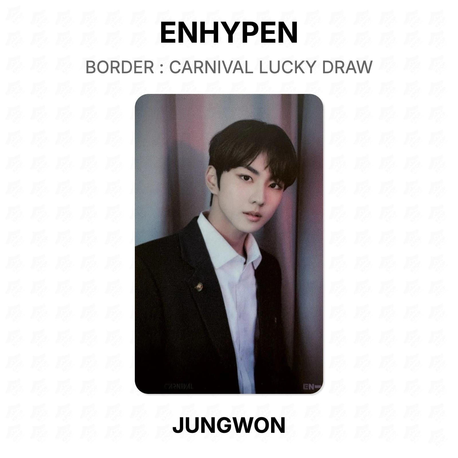 ENHYPEN BORDER : CARNIVAL LUCKY DRAW Official Photocard JUNGWON