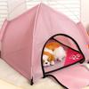 Simple Summer Teepee for Pet House Indoor House Tent Teepee for Small Animals Foldable Shelter Pet Furniture