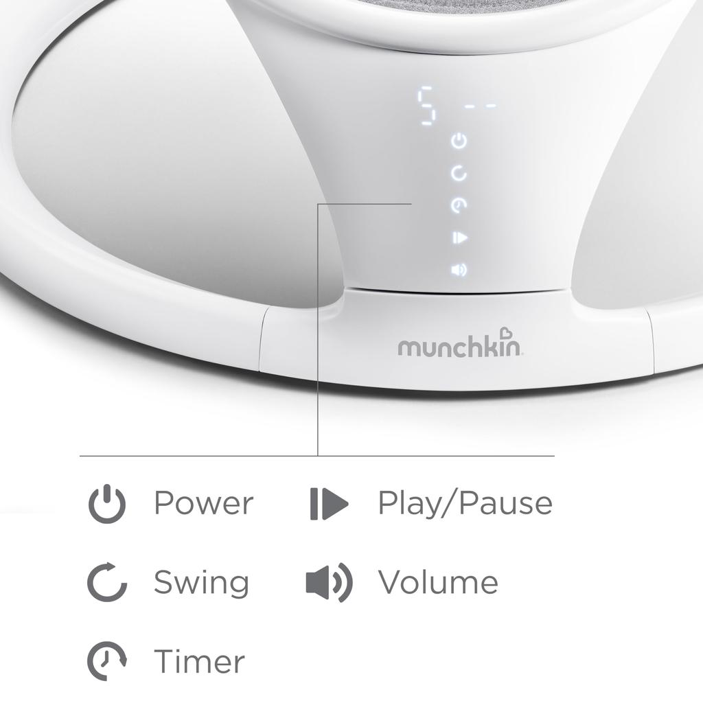 Munchkin Elektrische Babywippe TYMU21330 weiß