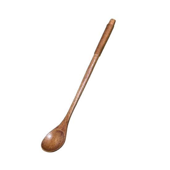 Coffee Spoon High Temperature Resistance Long Handle Anti-scalding Japanese Style Wiring Serving Scoop