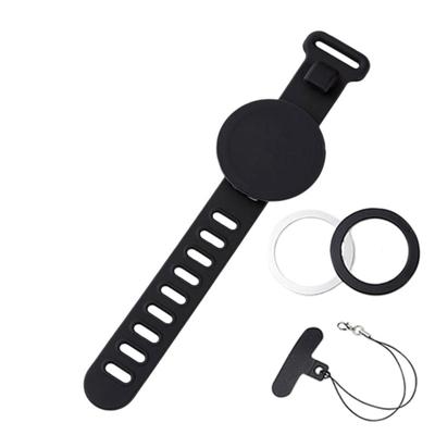 24cm/28cm Wrist Strap Phone Holder for Phone 16 15 14 Magnetic Wristband Phone Holder Armband Stand Easy To Disassemble