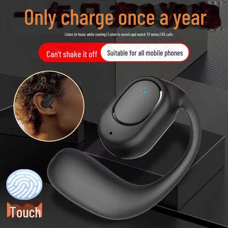OWS Bluetooth-Headset: Echt kabellos, Lange Standby-Zeit, Nicht-In-Ear, Over-Ear-Design, Touch-aktiviert, Für Geschäftsanrufe optimiert, Einzelohr.