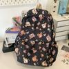 Bear Print Large Capacity Backpack Children Book Bag Cute Student Schoolbag