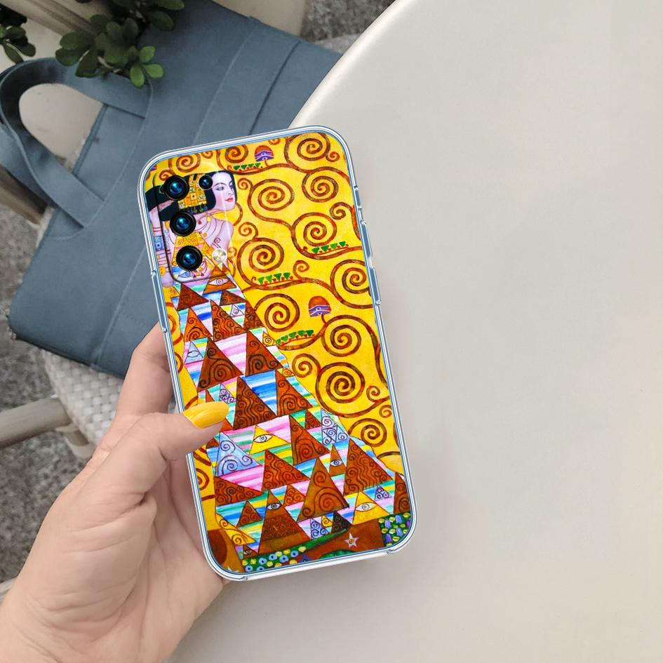 

BF67 Густав Климт Прозрачный чехол из софтшелла для Motorola Moto Edge 20 30 40 50 S30 Fusion Ultra Pro Neo Lite + G200 G23 Motorola Edge 30