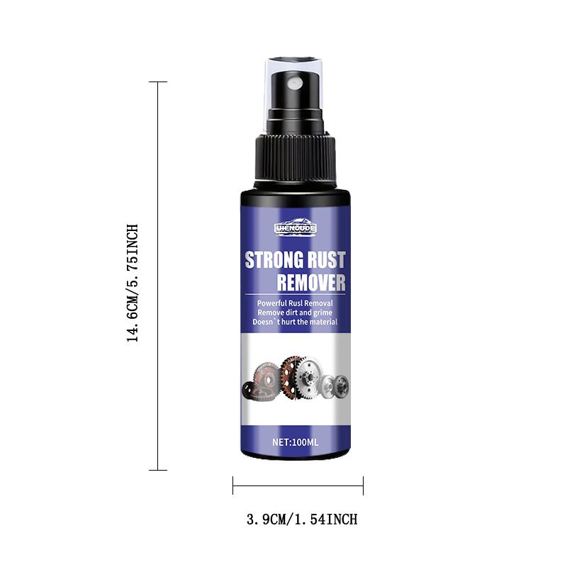 Universal Rust Removal Spray, Iron Removal Converter Spray, Metal Rust Remover, Suitable for Car Parts, Tires, Rims, Doors, Etc., Effective Repai