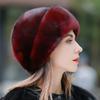 Mink Fur, Whole Mink Fur, Straw Hat, Children's Winter Warmth, Middle-aged and Elderly Mothers' Fashion, Winter Versatile Mink Fur Top Hat