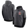 Mens Zip-Up Hooded Sweatshirt NFL Football Team Print Athletic Casual Wear