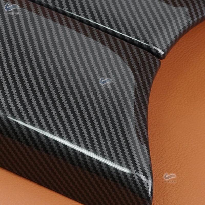 Car Accessories ABS Carbon Texture Center Control Armrest Box Cover Trim For Mercedes Benz C GLC Class W205 X253 2015