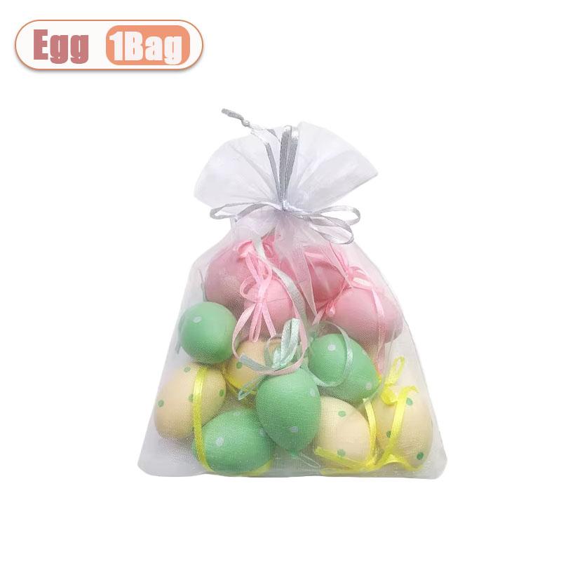 

1-10Bags 3*4cm Mini Easter Eggs for Tree Basket Home Decor Celebration Gifts Holiday Ornaments Party Decoration Craft Supplies As shown