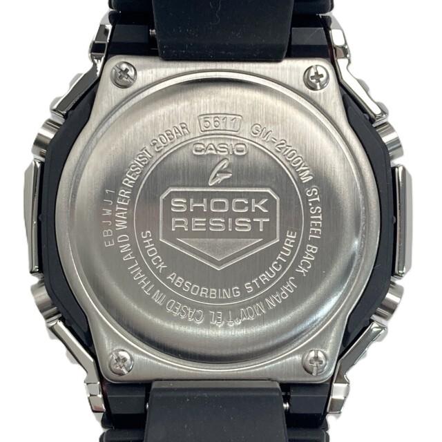 Casio FINE METALLIC SERIES No Noticeable Scratches or G-SHOCK GM-2100YM-8AJF Silver. Stains.