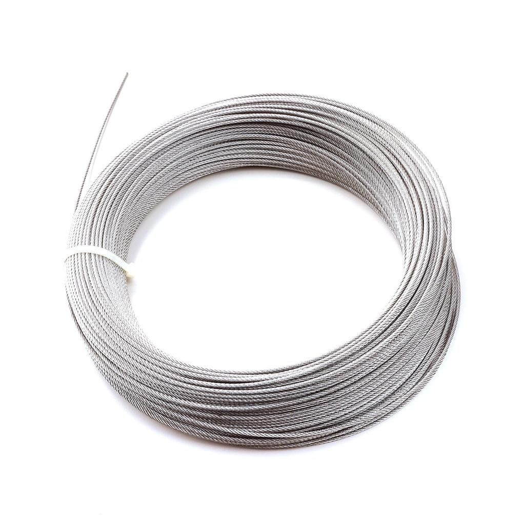 BWR5474 Window Regulator Repair Cable Steel Wire Rope 7x7 Diameter: 1.7 mm Length 100 meter for Car Window Regulator 