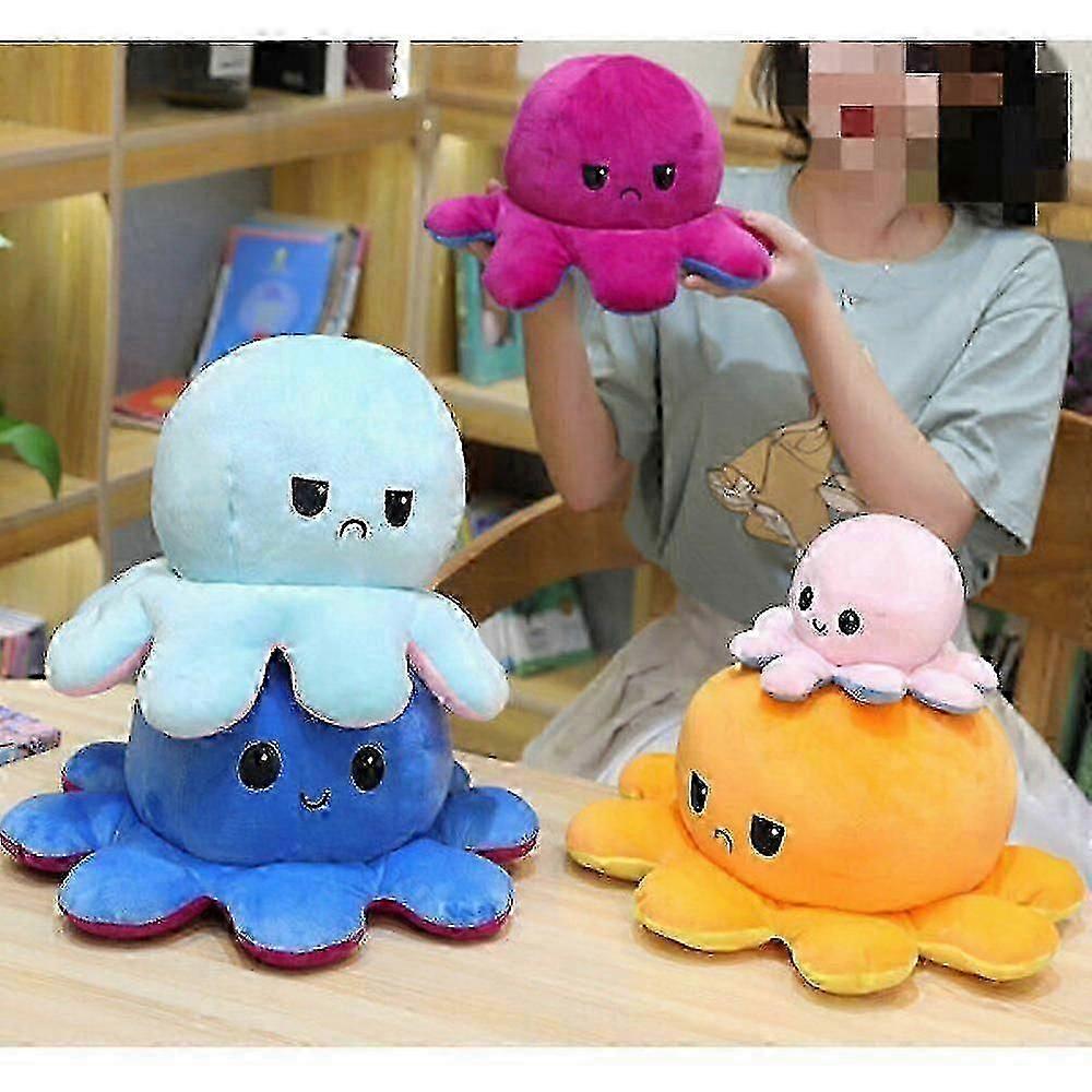 Large Reversible Octopus Soft Giant Stuffed Plush Toy 20cm - 160cm Happy Sad kqz ESA
