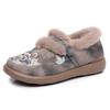 Women's Embroidered Beijing Style Slip-On Shoes, Breathable Low-Cut Comfort Flats with Soft Sole, Warm Traditional Cloth Shoes for Women