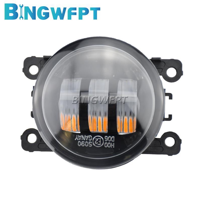 1Pair Fog Light For Jeep Cherokee KL 2014 2015 2016 Fog Lamp Assembly H11 LED 12V Headlights Daytime Running Light