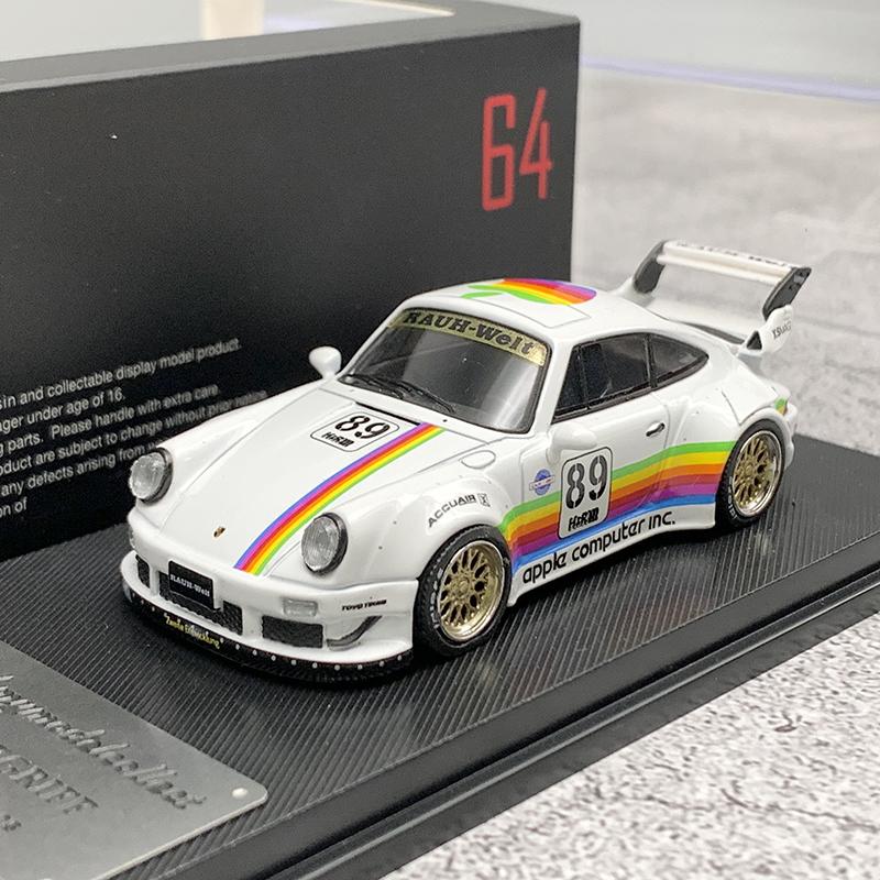 Mymodelcollect 1:64 911 Rwb 930 Alloy Car Diecasts & Toy Vehicles Car Model Miniature Scale Model Car For Children
