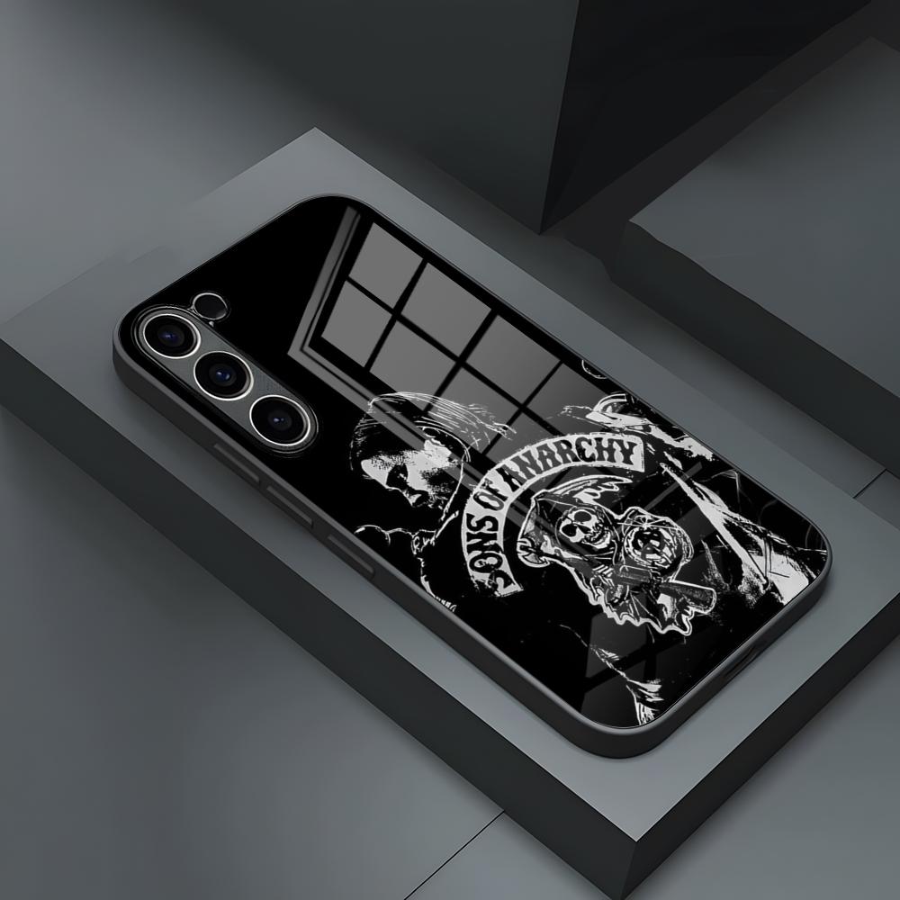 Action Tv Sons Of Anarchy Phone Case For S25 Ultra Samsung S26 S23 S24 Fe S22 S20 S21 Plus A54 A34 A53 A16 Glass Cover