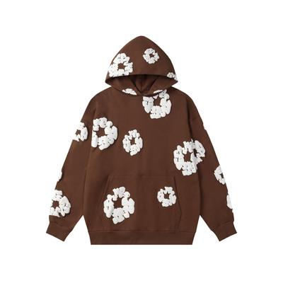 RogueWave European and American 100%Cotton Foam Printed Hoodie Men's and Women's Hoodies