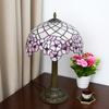 Romantic Stained Glass lamp 12" Bedside Table Lamp for Living Room Bedroom Dorm Kitchen Home Decor Festival Gift,Cherry Blossom
