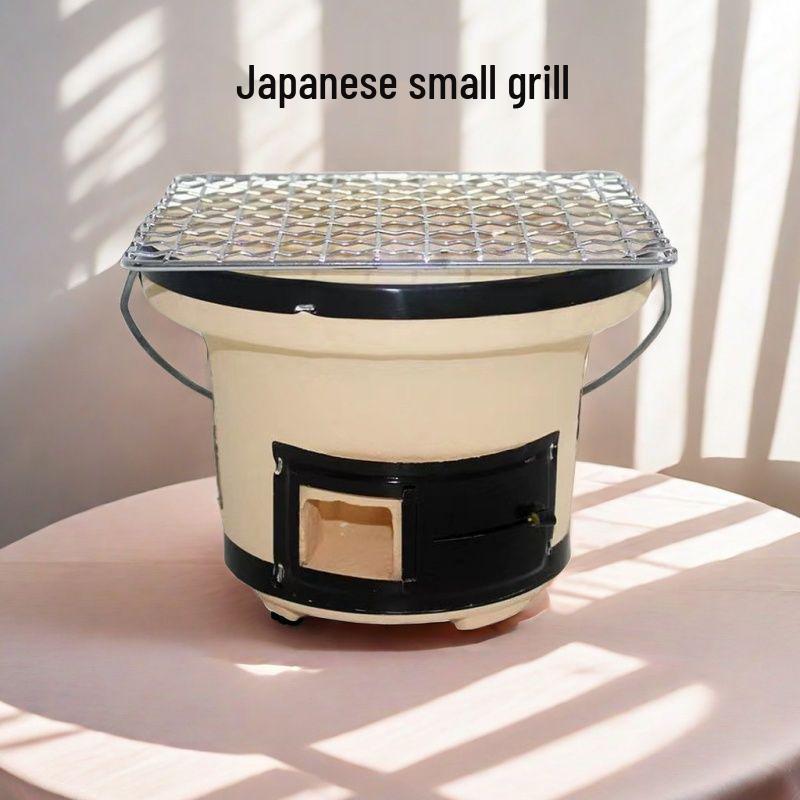 Portable Japanese Clay Carbon Stove – Indoor/Outdoor Family Grill & Tea Brewer