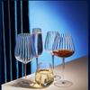 Transparent Corrugated Crystal Glass with High Aesthetic Value Home Wine Glasses Party Champagne Christmas Gifts Light Luxury