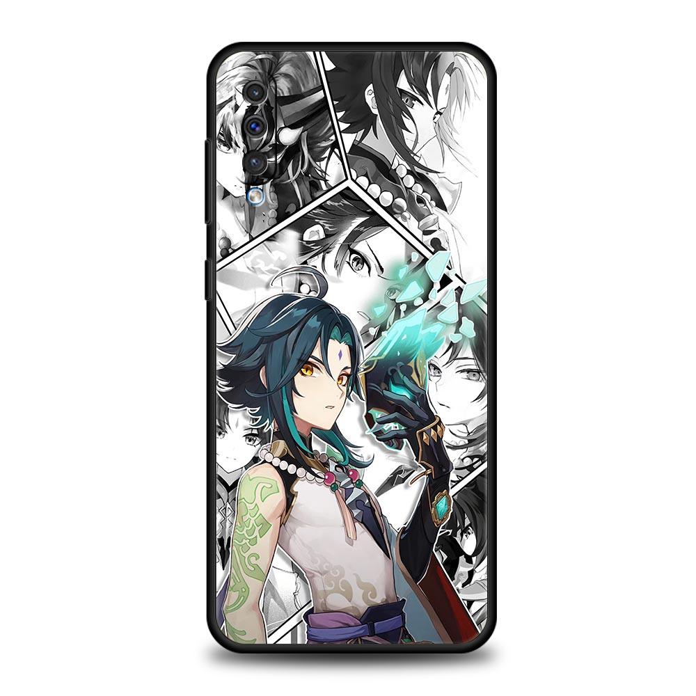 Pouzdro na telefon Genshin Impact pro Samsung Galaxy A54 A52 A14 A50 A70 A10 A30 A40 A20S A20E A02S A12 A22 A34 A42 A32 5G A04s Kryt