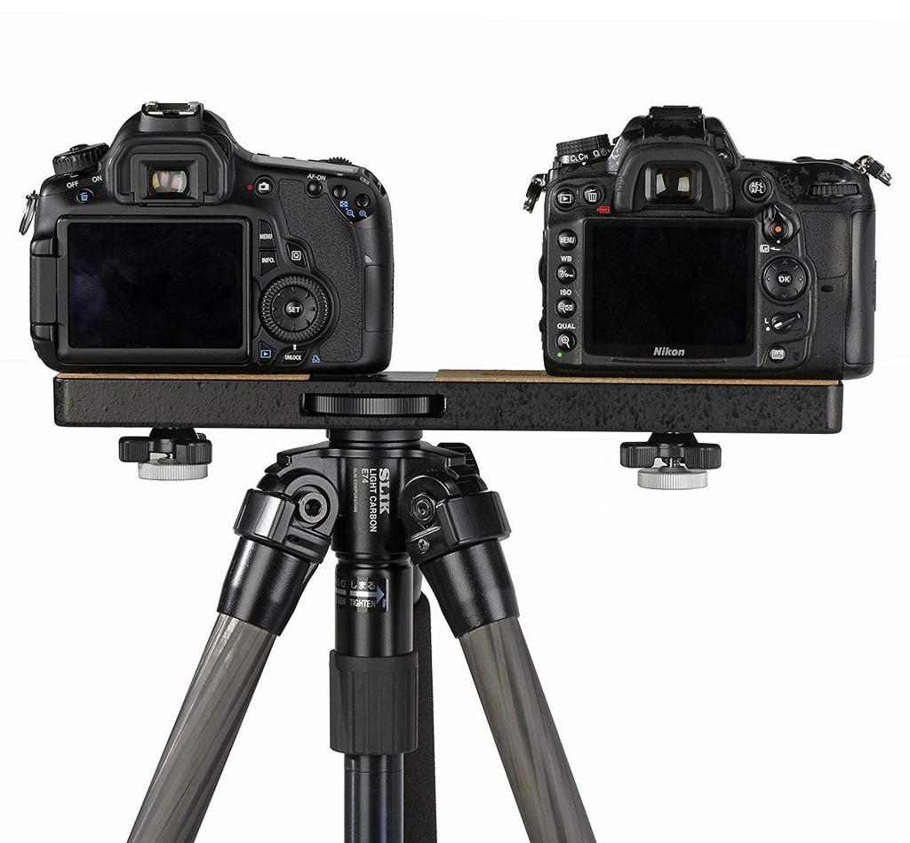 SLIK Tripod Head Accessory Plate II for Mounting Two Cameras (201152)