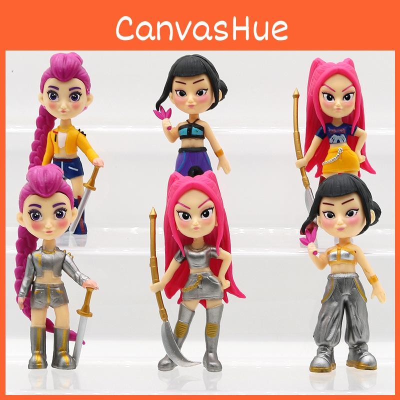 Demon Hunters Kpop Pvc Action Figures Model Toys Desktop Decoration Gifts Kids