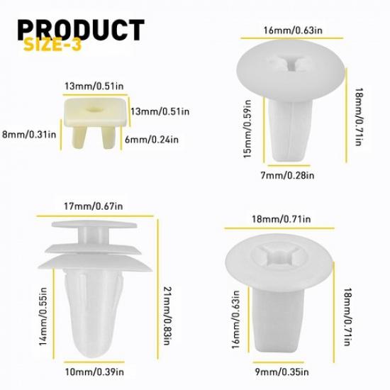 Fender Clip Door Hood Bumper Retainer Trim Fastener Accessories 146 For Toyota V