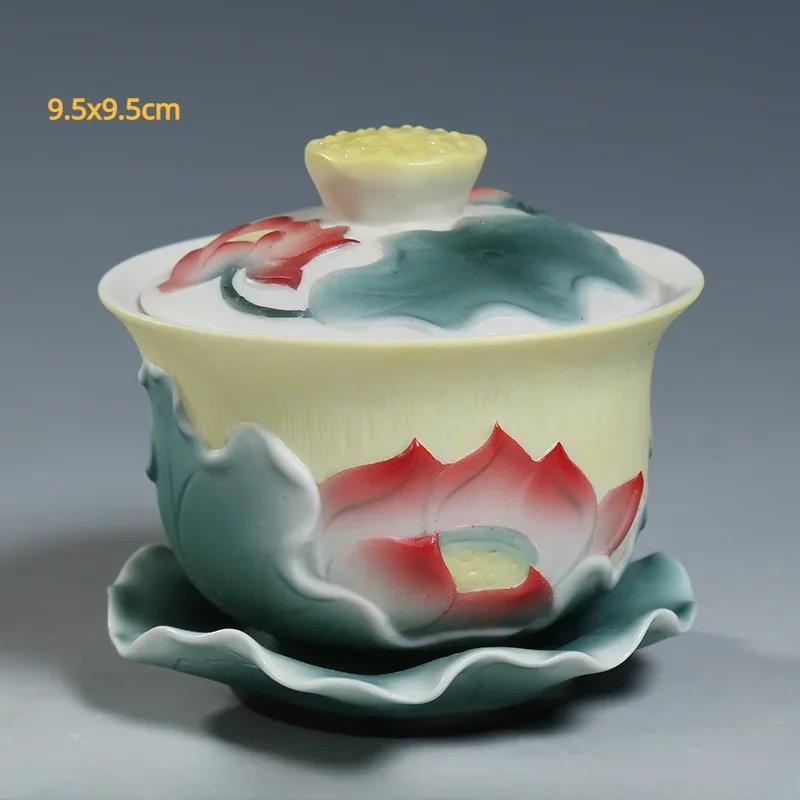 1pc Ceramic Household Buddhist Tools Set for Worshipping Buddha Statues, Guanyin Statues, Household Items Fruit Tray, Holy Water