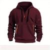 Men’s Custom Logo Hoodie: Cross-border Autumn/Winter Zip Pocket Pullover Jacket