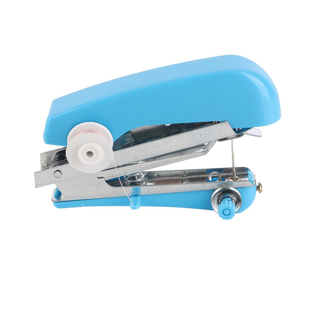 Handheld Sewing Machine Practical Portable Blue Mini Sewing Machine for Household Travelling