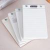 Acrylic hard shell memo pad, removable board clip paper pad, portable notebook, detachable horizontal grid notebook
