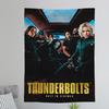 TThunderbolts 2025 Film Anime Wandteppich Wandbehang Dekoration Haushalt Wandbehang Heimdekoration