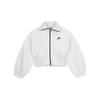 Sportswear Tech Fleece Solid Color Loose Fit Cropped Jacket Women Jackets Light-Grey FN2524-013