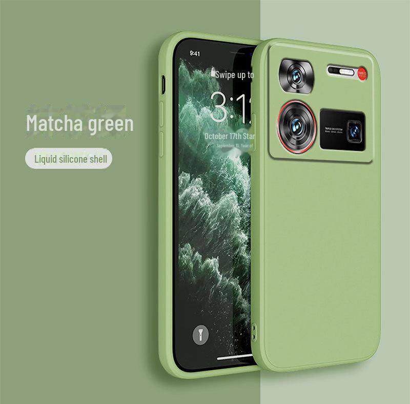 Kompatible Nubia Z70 Ultra Flüssigsilikon Anti-Fall Schutzhülle
