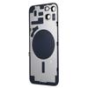 For iPhone 14 Battery Housing with Bracket+Camera Lens Cover+Magnetic Ring Replacement Part (without Logo)