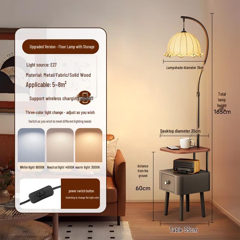 

OEING Floor Lamp with Integrated Table