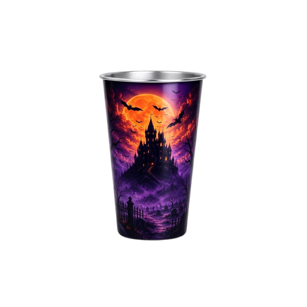 Halloween Color Changing Stainless Tumbler Cup for Cold Drinks