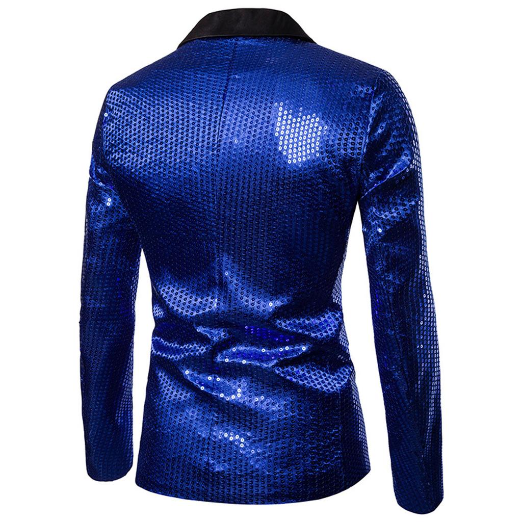 Men's Casual Business Wedding Long Sleeve Buttons Slim Fit Suit Coat Jacket