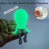 New 3D Printed Glowing Bulb Figurine Luminous Sitting Figure Ornament For Car Interior Decor, Home Office Desktop Decoration