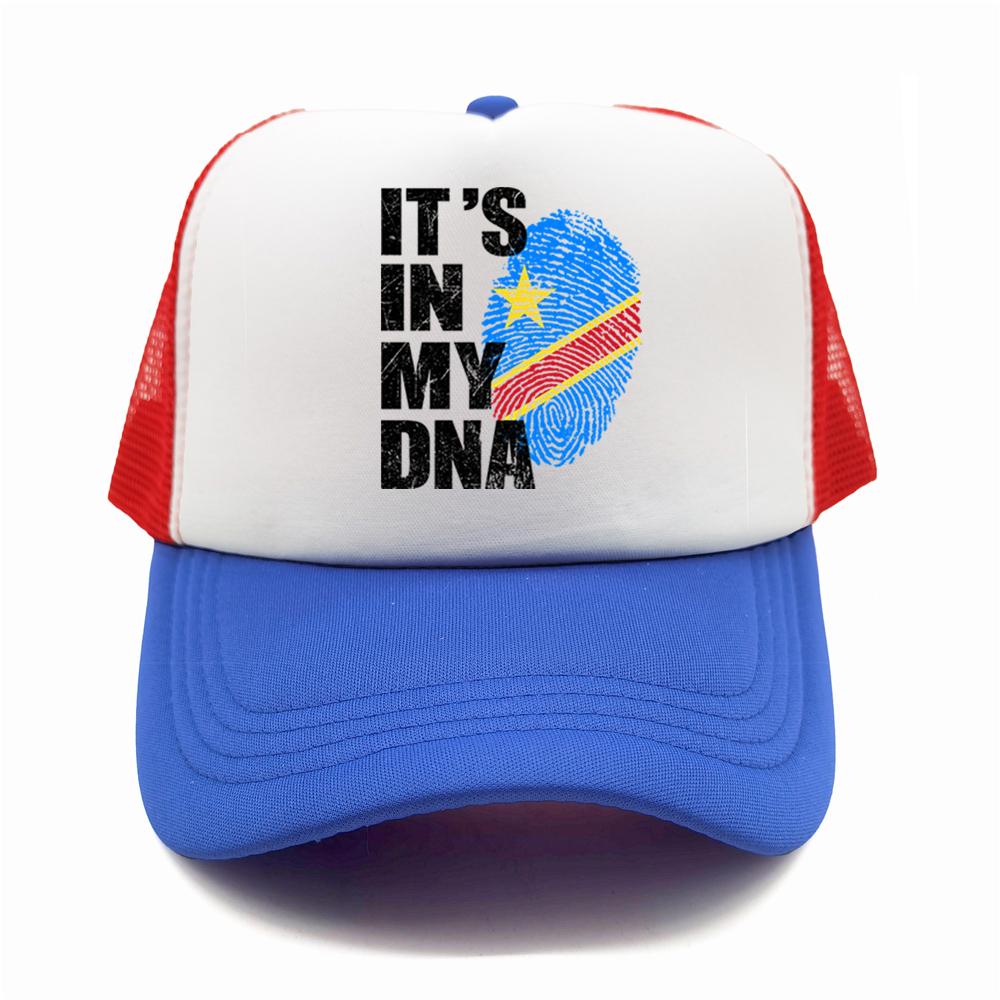 Democratic Congo Flag Trucker Hat Adjustable Mesh Baseball Cap Patriotic Congo Casual Sun Hats for Unisex Women