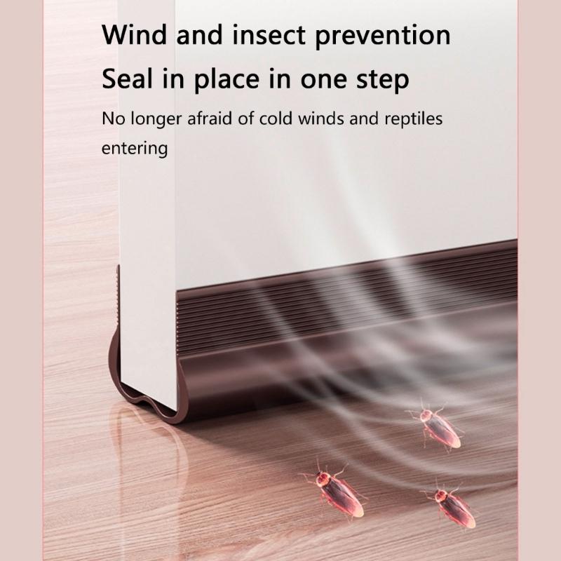 Door Seal Strips Easy to Install Door Bottom Seal Door Soundproofing Strips Suitable for Soundproofing & Weatherproofing