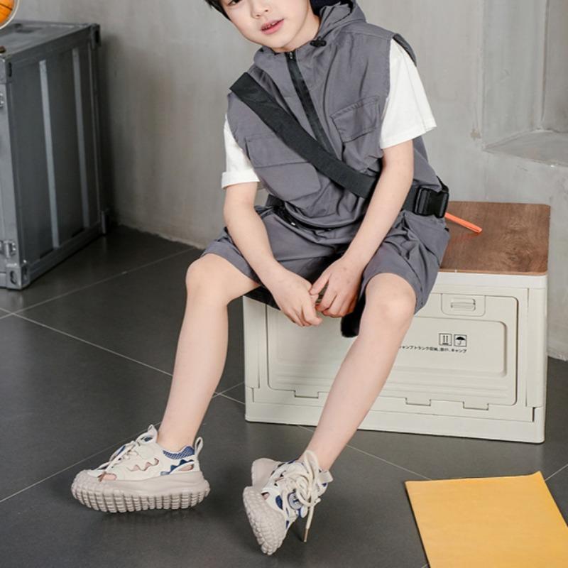Soft-soled Children's Shoes Breathable Mesh Casual Shoes Non-slip Boys' Sports Shoes Hollow Frame Shoes
