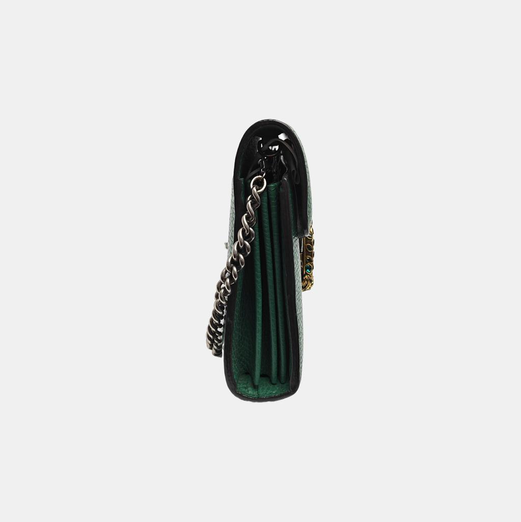 [Gebraucht] Dionysus Doppel-Tigerkopf-Schnalle Kette Schulter Leder Geldbörse Crossbody Tasche - Sehr Gut #FM7E2Z