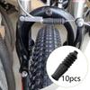 10Pcs Mountain Bike V Brake Cable Rubber Boots Wear-resistant Covers for Mountain Bikes