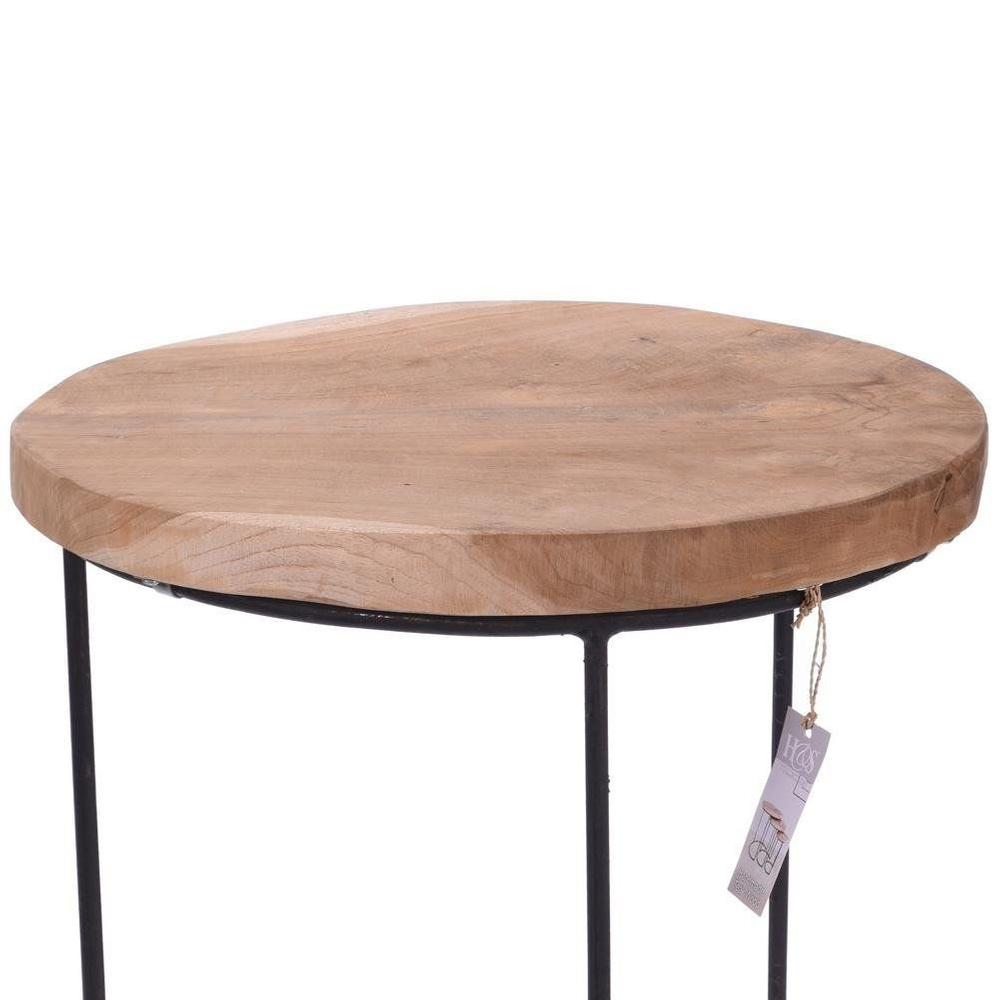 Round metal coffee table, 3 pieces